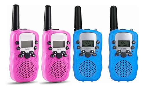 Gama De Radio For Niños Walkie Talkie 4 Piezas, Juguetes 2p