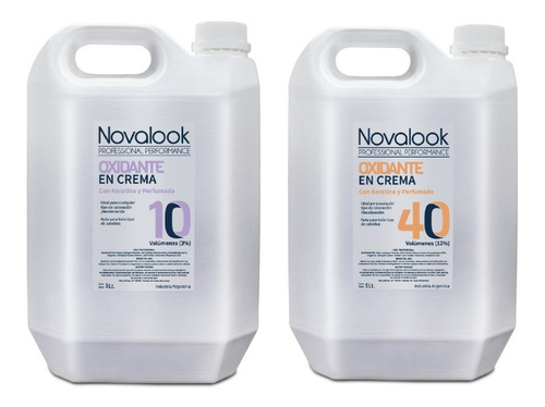 Agua De 10 40 Volumenes Combo X2 Novalook 5lt C/u