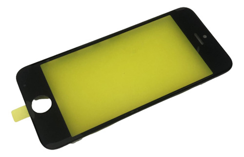 Vidro Tela Frontal Com Aro Para iPhone 5c Preta