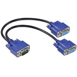 4 Cabo Y Duplicador 1 Vga X 2 Vga Seu Pc Em 2 Monitores