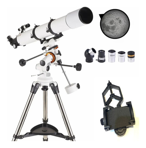 Telescópio Profissional  Lelong Refrator 90080 + Adp Cel