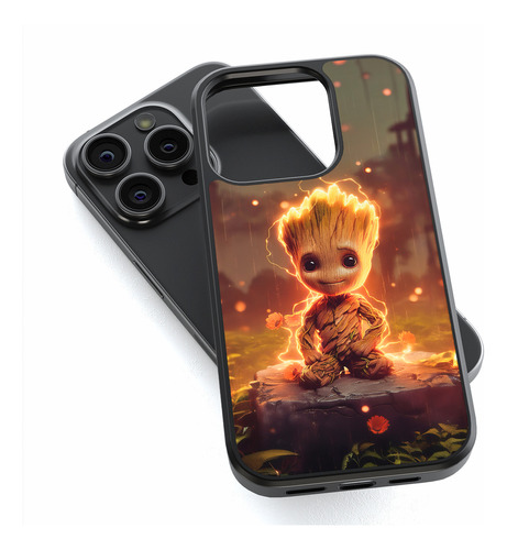 Baby Groot Golden Guardianes De La Galaxia Funda Para iPhone