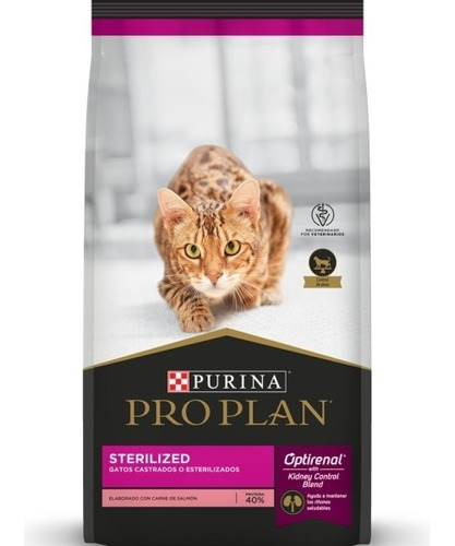 Pro Plan Sterilized Gato Castrado Con Salmon Optirenal 7,5 K