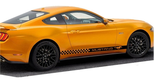 Par Stickers Franjas Deportivas Laterales Mustang Racing