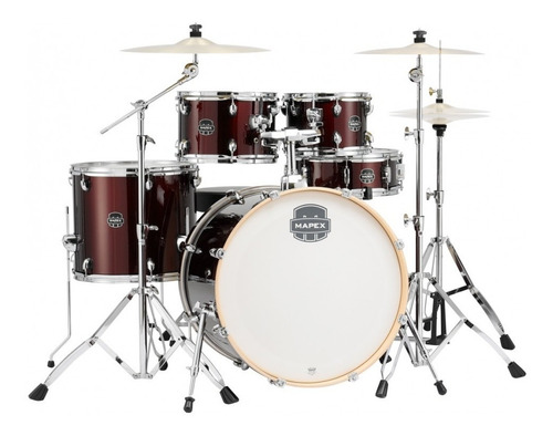 Batería Mapex Storm Ltst5295ftdk 5cps Negra Fierros Cuot Color Dark Red