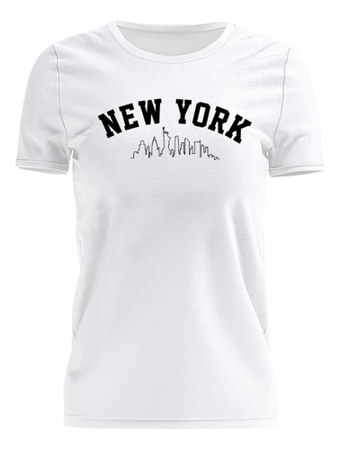 Tshirt Blusa Estampada Feminina Camiseta New York