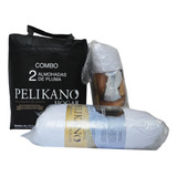 Almohada 100% Pluma Pelikano 50x90 Premium 1400 Gs Duvet