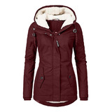 Chaqueta Polar Manga Larga Con Cremallera Y Bolsillo Mujer