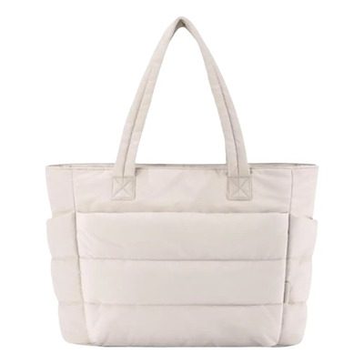Bolso Tote Mujer Acolchado Blanco Ligero Resistente Xy