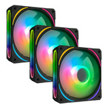  Ventiladores Rgb 120mm Pc, Compatibles Con 4pin Pwm Y 3pin 