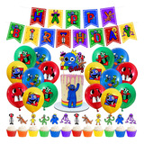 Globos De Feliz Cumpleaños Decoración Rainbow Friends