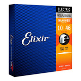 Encordoamento Leve Para Guitarra Elixir 12052 0.10/0.46