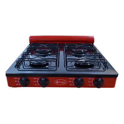 Parrilla De Gas Fraga P705 4 Quemadores Negro\u002Frojo Color Rojo\u002Fnegro | Meses sin interés
