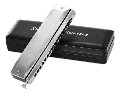 Harmonica Harmonica 16 Cromática Para Adultos Con Estuche Y