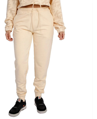 Jogging Kappa Authentic Tariayx Beige Mujer