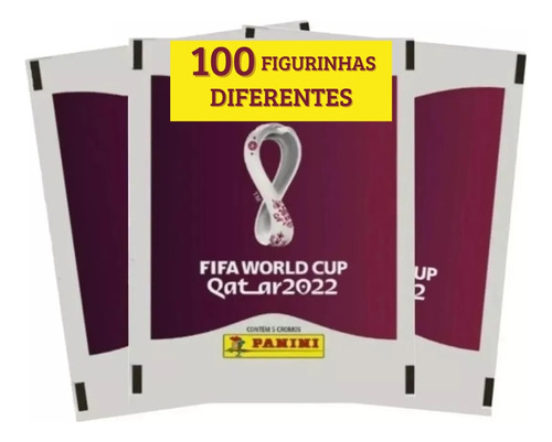 100 Figurinhas Copa Do Mundo 2022 Qatar - Sem Repetição