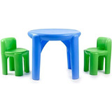 Little Tikes Bright N Bold Table Y Sillas, Verde Azulado