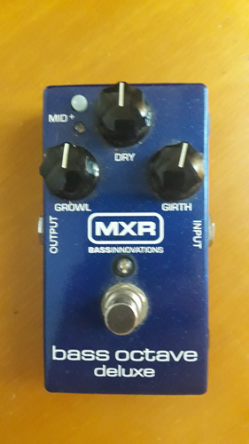 Pedal Mxr Bass Octave Deluxe - Oitavador Para Baixo 2 Canais