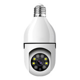 Cámara Foco 360 Grados Wifi Ip Seguridad Espía Oculta Hd Spy