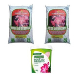 Kit 2 Substrato 14kg + 1 Fertilizante 400g - Rosa Deserto Do