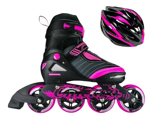 Patines Semiprofesionales Chicago Best Con Casco Profesional