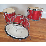 Bateria Ludwig New Yorker Red Sparkle 1965 Vintage 