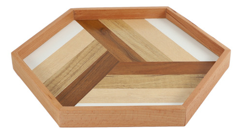 Bandeja Decorativa De Madera, Bandeja Hexagonal Para Hornear