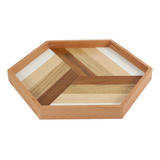 Bandeja Decorativa De Madera, Bandeja Hexagonal Para Hornear