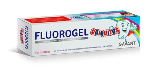 Fluorogel Chiquitos +2 Años Tutti Frutti Gel X 60 Gr.