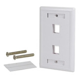 Faceplate Frente 1 2 4 Puertos Tapa Bastidor Rj45 X 10 Uni