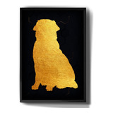 Quadro Decorativo Golden Retriever Formato Animais