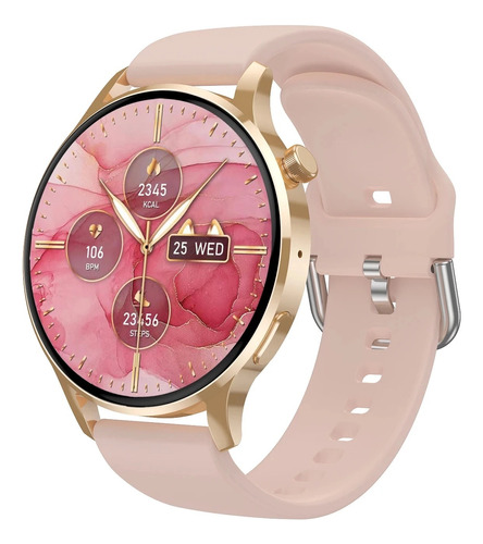 Smart Watch Para Dama Redondo Con Doble Correa 