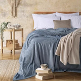 Frazada Palette Accent Degas Flannel Liso King Size Suave