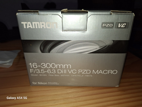 Tamrom 16-300mm F/3.5-6.3 Di Ii Vc Pzd Macro Para Nikon