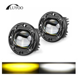 Par Faros Led 3 Doble Color Emportrables Lupa Redonda