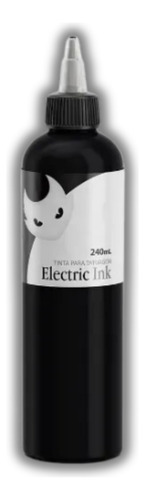 Tintas Tattoo Tatuagem Super Preto Tribal Eletric Ink 240ml