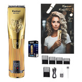 Máquina Para Cortar Cabello Profesional Kemei Km-1823 Tigre 