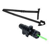 Laser Verde Longo Alcance + Bandoleira Para Arma Sem Zarelho