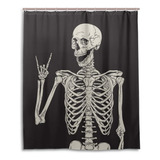 Rock And Roll Skull Skeleton Bone Love Music Cortina De Duch