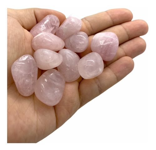 Pedra Quartzo Rosa Rolada 100g Pedras Semi Preciosas 