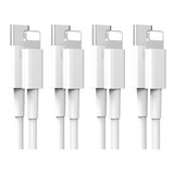 Paquete 4 Cables 2 Metro Usb C Para iPhone iPad Carga Rápida