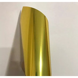 5 Folhas De Vinil Adesivo Dourado Metalizado Silhouete A4