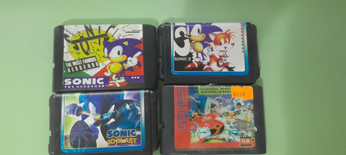 Paquete De Juegazos De Sonic Para Sega Genesis