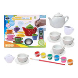 Set De Tacitas Para Te Para Niñas, Para Colorear De Ceramica