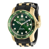 Reloj Para Hombres Invicta Pro Diver 39100 Oro Negro