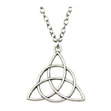 Colar Triquetra Nó Celta Viking E Wicca Com Corrente