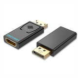 Adaptador Displayport X Hdmi Femea Fullhd Conversor Vention