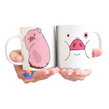 Taza Gravity Falls Chancho Pato Cerámica Apta Microondas