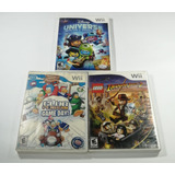Pack 3 Juegos Wii; Lego Indiana Jones 2, Club Penguin, Unive