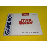 Manual Star Wars Gameboy Clasico *original*